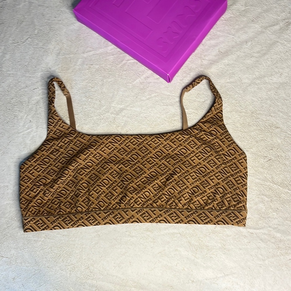 Fendi Skims Scoop Bralette In California Color